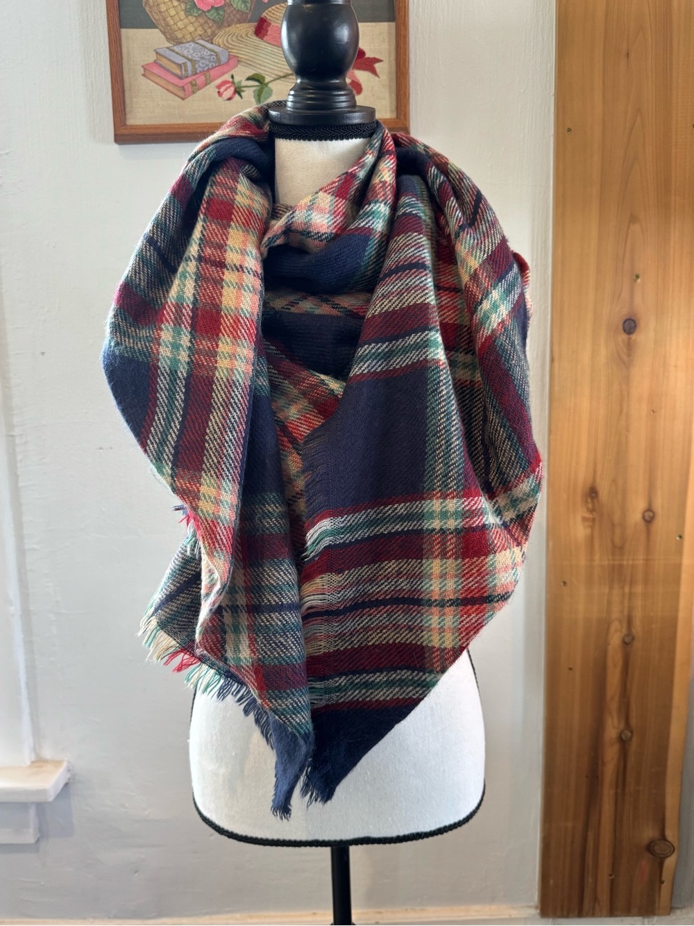 Plaid Blanket Scarf